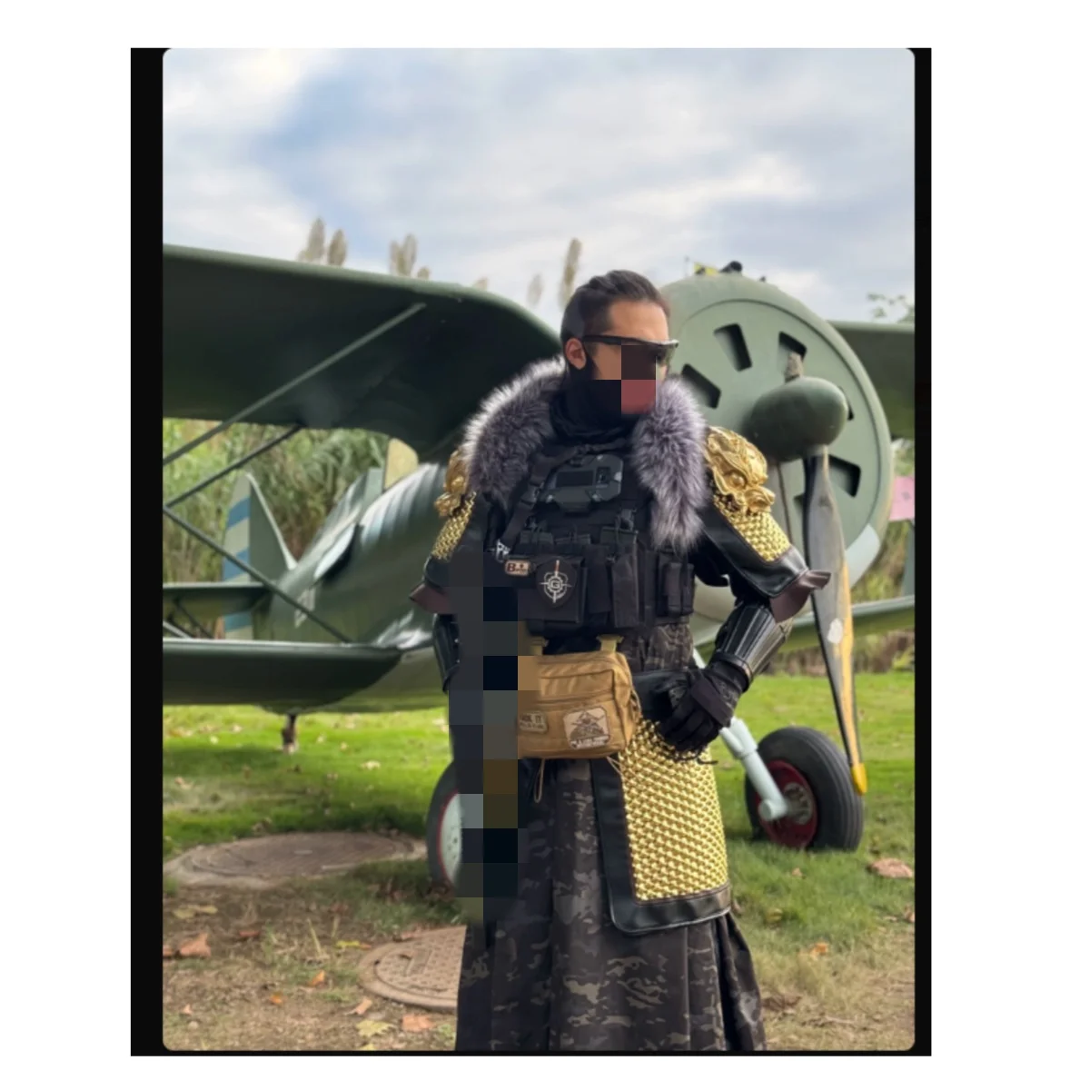 

Wearing Equipment: Men's Chinese Style Improved Yuan Ming Style Camouflage And Protective Long Coat Jacket