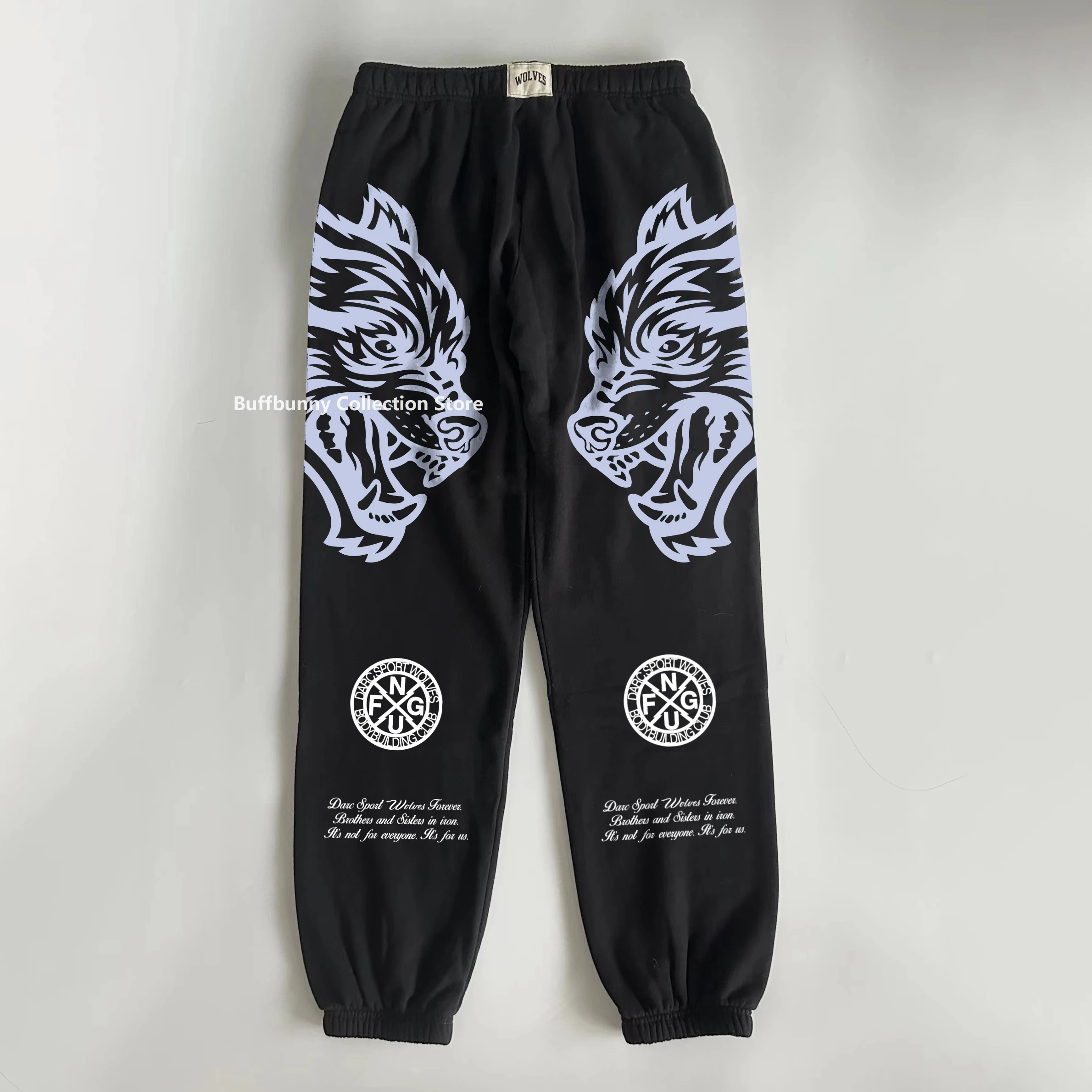 Darc Wolf Joggers Women Sport Yoga Sweatpants Big Wolf Trousers Girl Loose Exercise Wear Fitness Wear Female Durable Yoga Pants