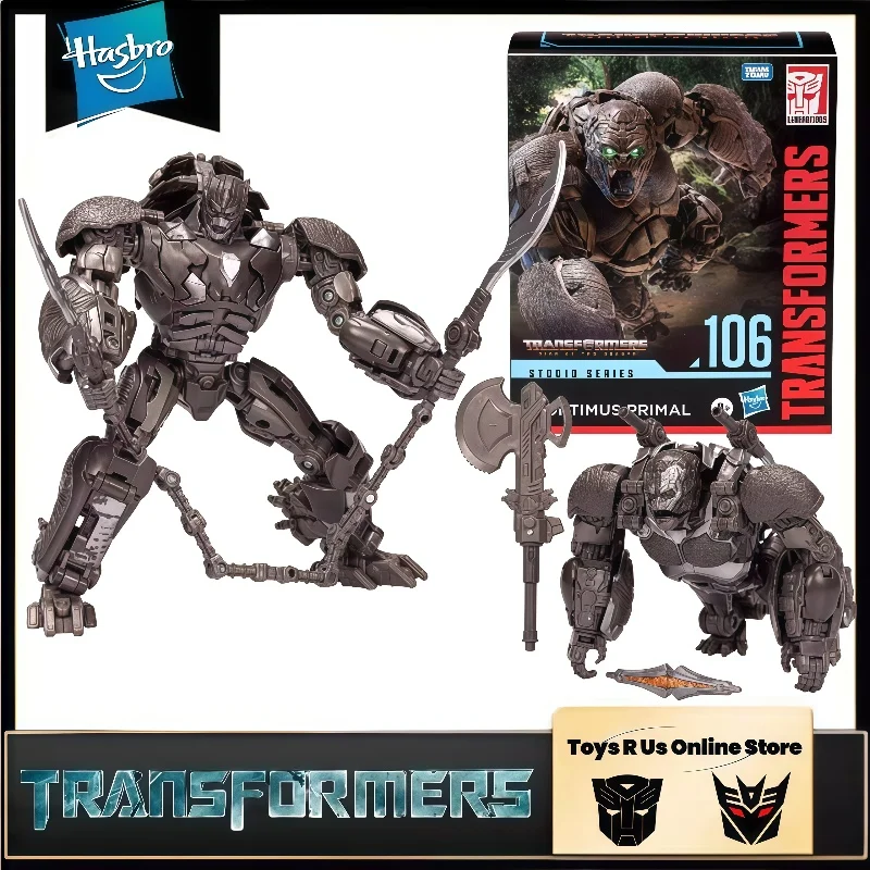 Hasbro – jouets classiques Transformers SS106, Optimus Primal Transformer, Robot, figurine d'action, modèle de collection, loisirs, jouets, cadeau, en Stock