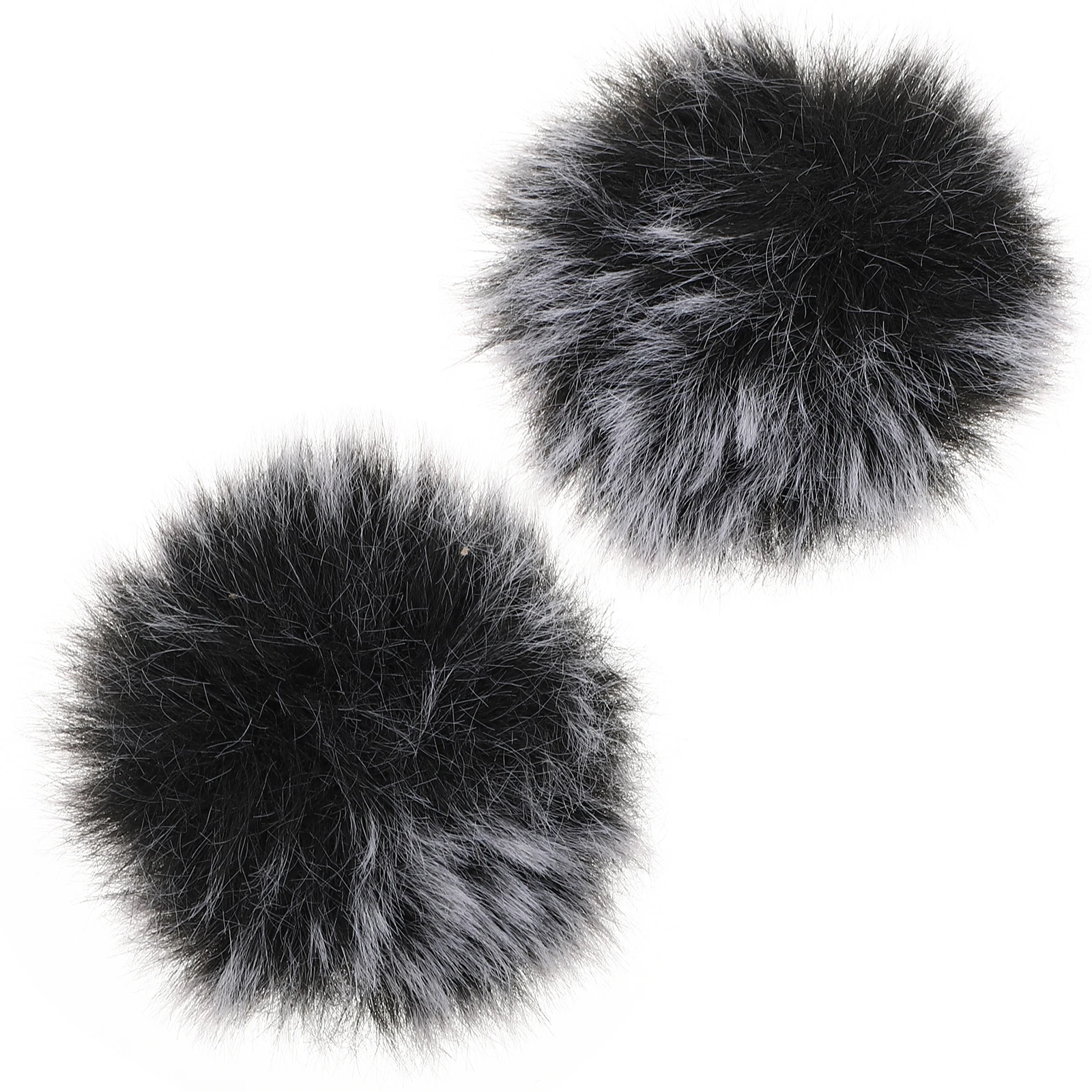 

2pcs Black Tip Windproof Microphone Covers 5MM Anti Noise Dustproof Live Recording Stage Windproof Mic Covers Office