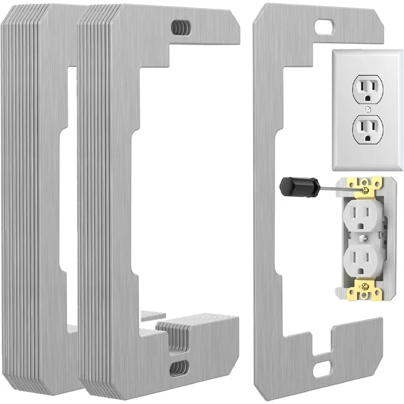 

A74E-Wall Plate Leveler Device 22 Pcs Spacers, Flush Fit Design For Loose Plug Switch Installations Box