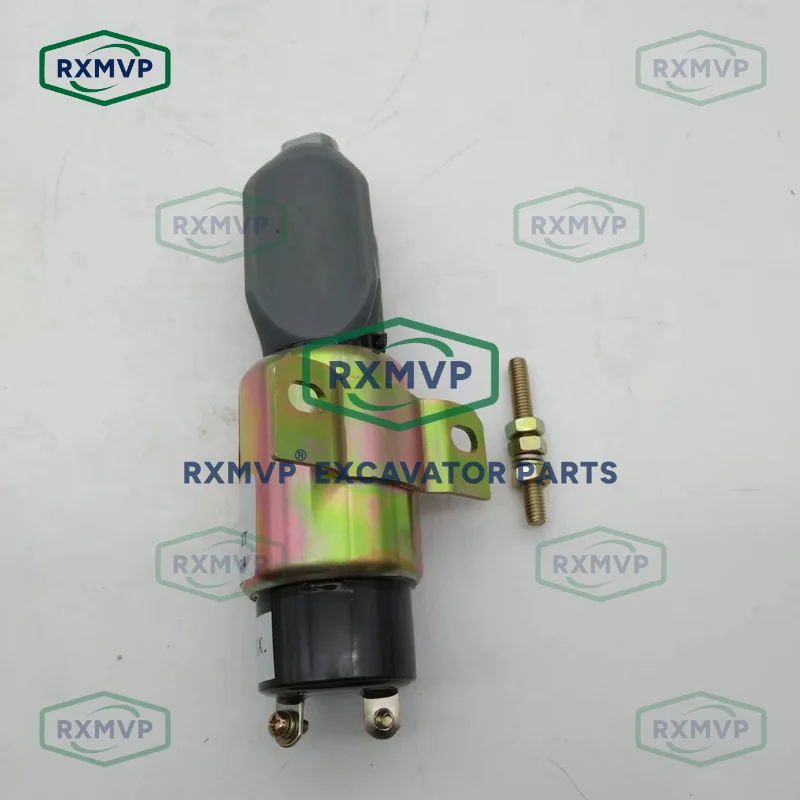 1751-24E7U1B1S5A 2T 24V Fuel Stop Solenoid Valve Fits 3306 S6K Excavator Diesel Engine Parts