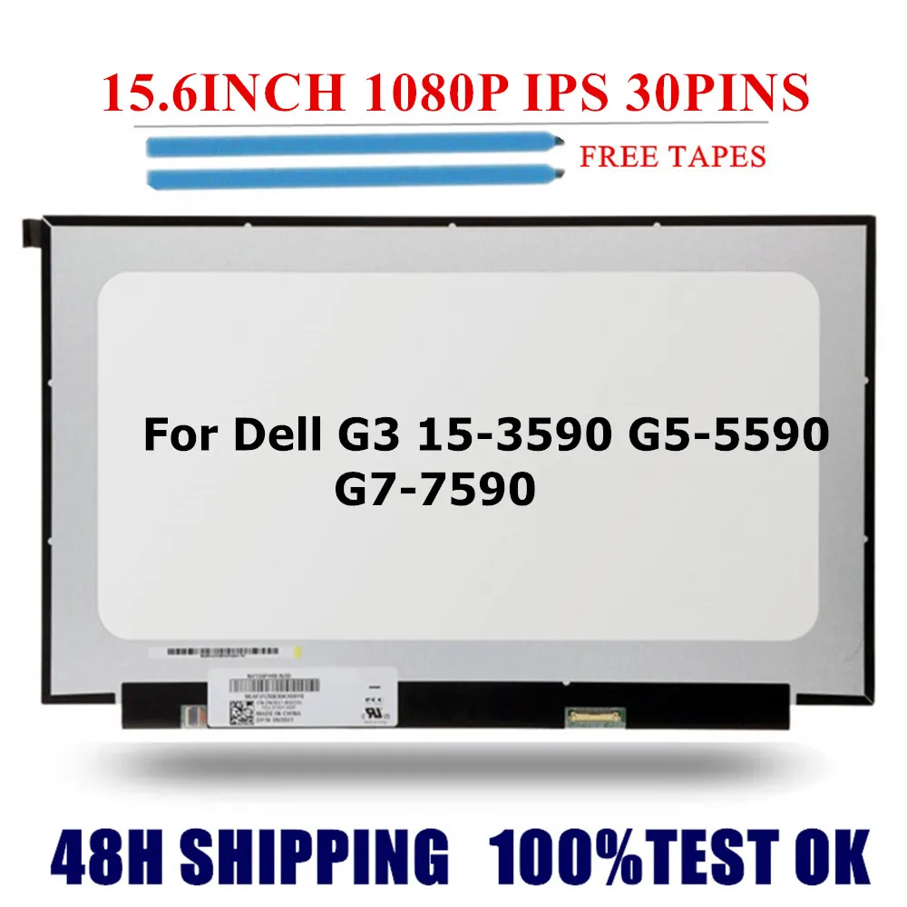 Lcd Fhd Ips Panel Display para Dell g3 153590 G55590 G77590 G7-5590 G7-7590 15.6 Lcd Tela Fhd
