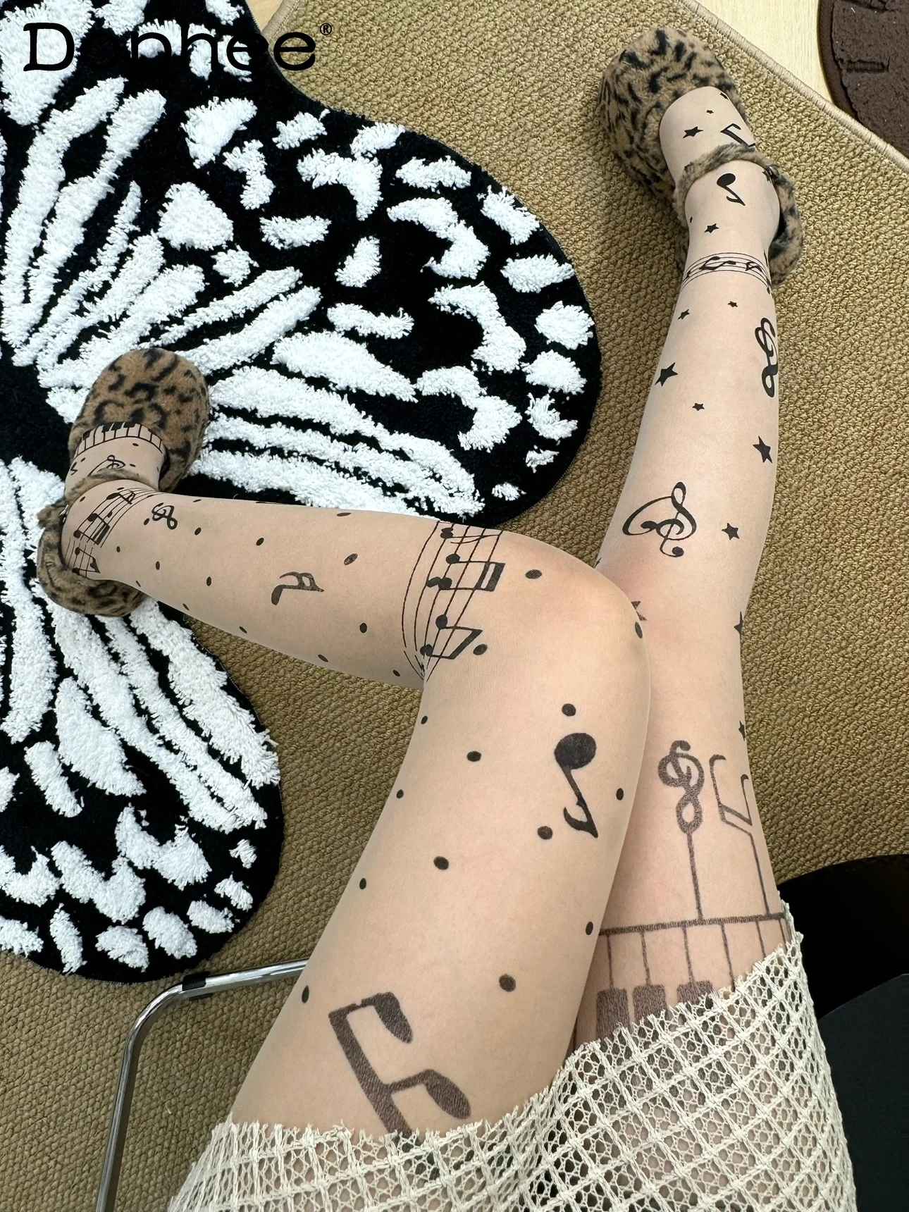 

Japanese Original Lolita Cute Personality Stockings Y2K Subculture Design Sense Ballet Style Sweet Cool Hot Girl Pantyhose