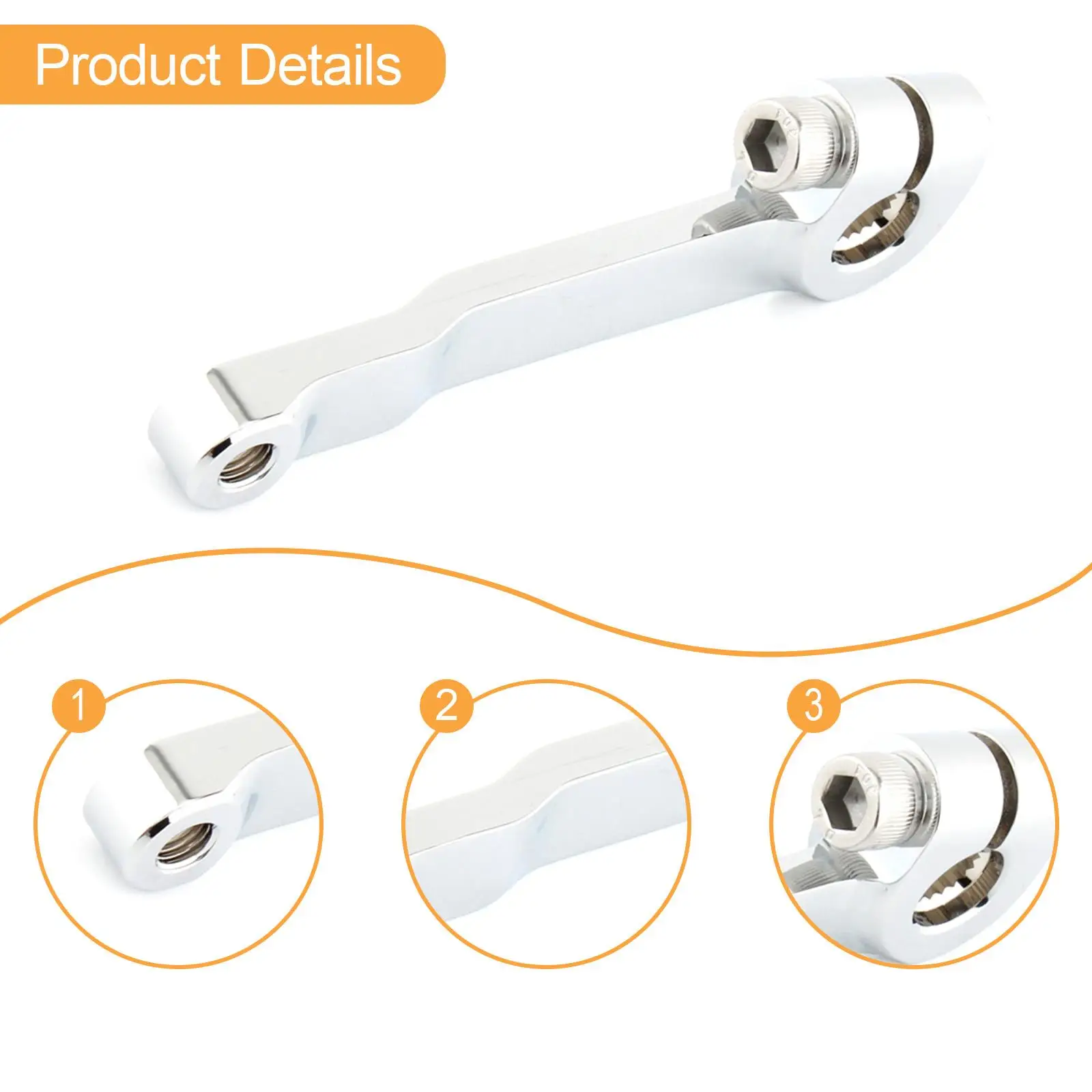 

Motorcycle Shifter Lever Aluminum Alloy Replacement Part 1811-2124 Motorbike Accessory Easy Installation for Harley Fat Boy