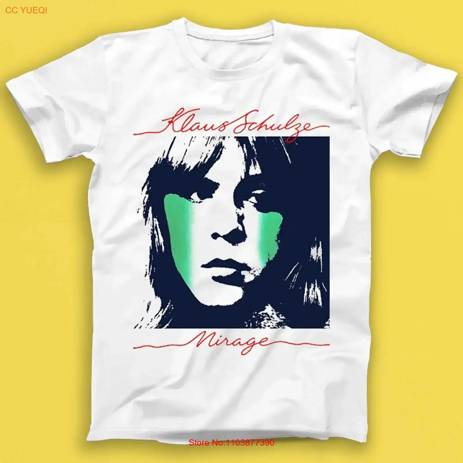 Camiseta Klaus Schulze Mirage Electronic Music 2008 vintage, lavada, ligeramente cómoda, para uso diario, unisex