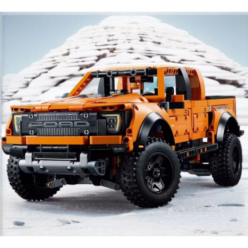 1379PCS Technical 1:10 F-150 Raptor Off Road Car Building Blocks Pickup Vehicle Assemble Model Bricks Toys Gifts For Boy Kids