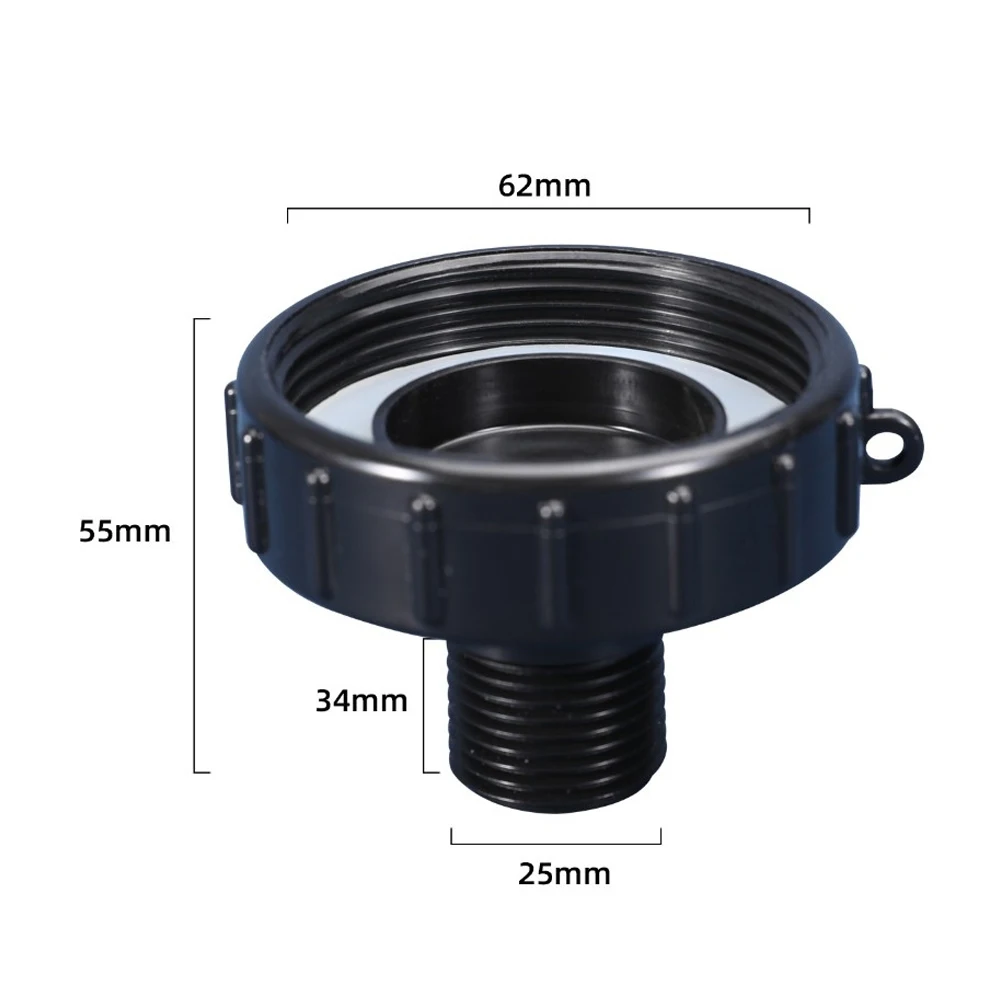1/3pcs 2-inch Female Thread To 3/4inch Male IBC Garden Hose Adapter Water Pipe Adapter For Easy Water Connection Watering Tasks