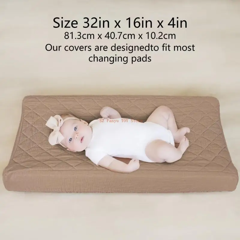 96GC 1 قطعة أو 2 قطعة وسادة تغيير حفاضات الطفل كم قابلة لإعادة الاستخدام غطاء مغير الحفاض لينة وسادة حفاضات قابلة للتنفس المجهزة