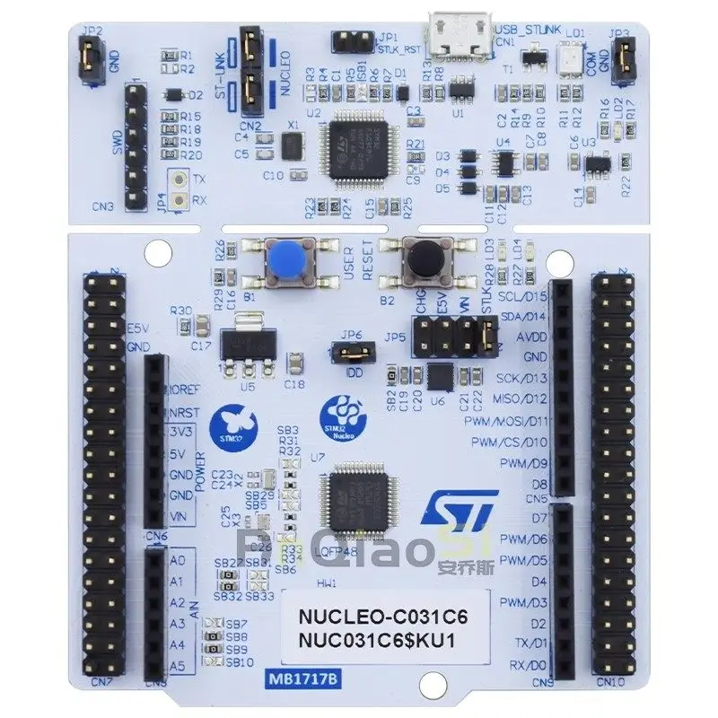 Original NUCLEO-C031C6 Development Board STM32C031C6T6 Microcontroller Evaluation Module