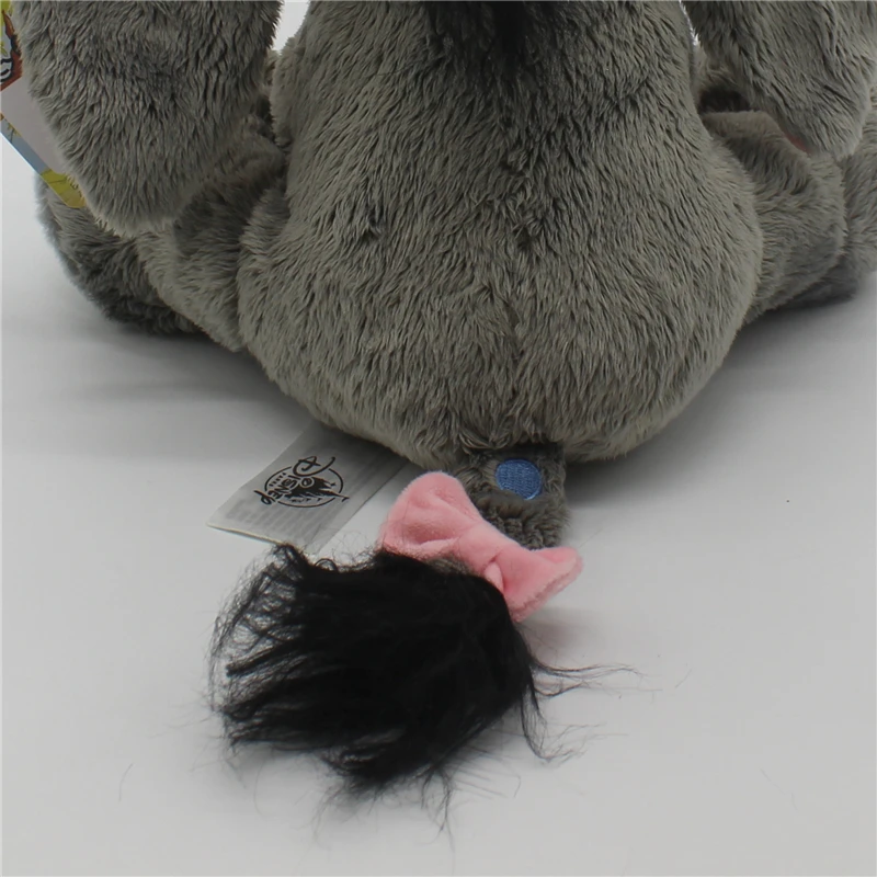 Muñeco de juguete de peluche suave para niños y niñas, muñeco de dibujos animados de animales, Donkey Stuff, color gris, 28cm, 1 unidad
