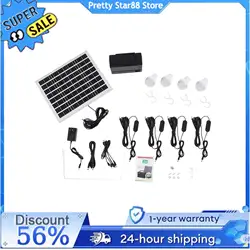 Solar Power Inverter Generator Supply Energy Storage USB Lot LM-3606 12V 4A Machine with Solar Panel
