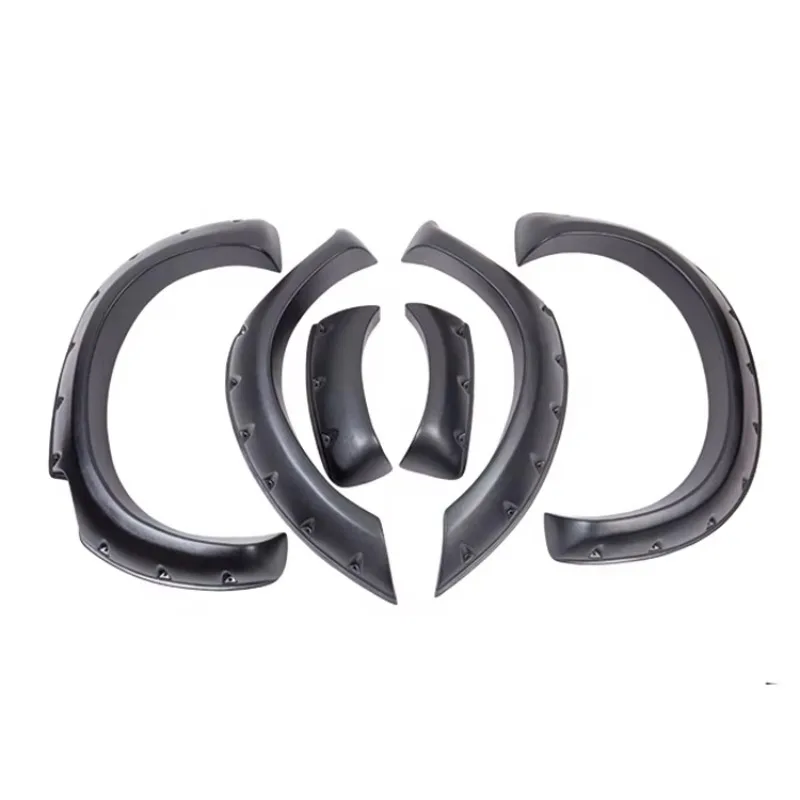 Élargisseurs d'ailes noirs modifiés UNITY 4X4 ABS avec finition résistante aux UV pour Hilux Vigo 2005-2012