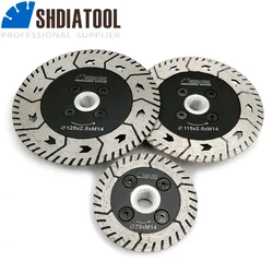 SHDIATOOL 1 pieza 75-230mm hoja de sierra de diamante de doble cara M14 o 5/8