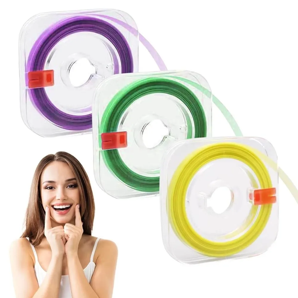Portable Dental Polishing Strips 20/30/50um Tooth Interdental Sanding Surface Colored Rolled Molar Strips Multifunctional