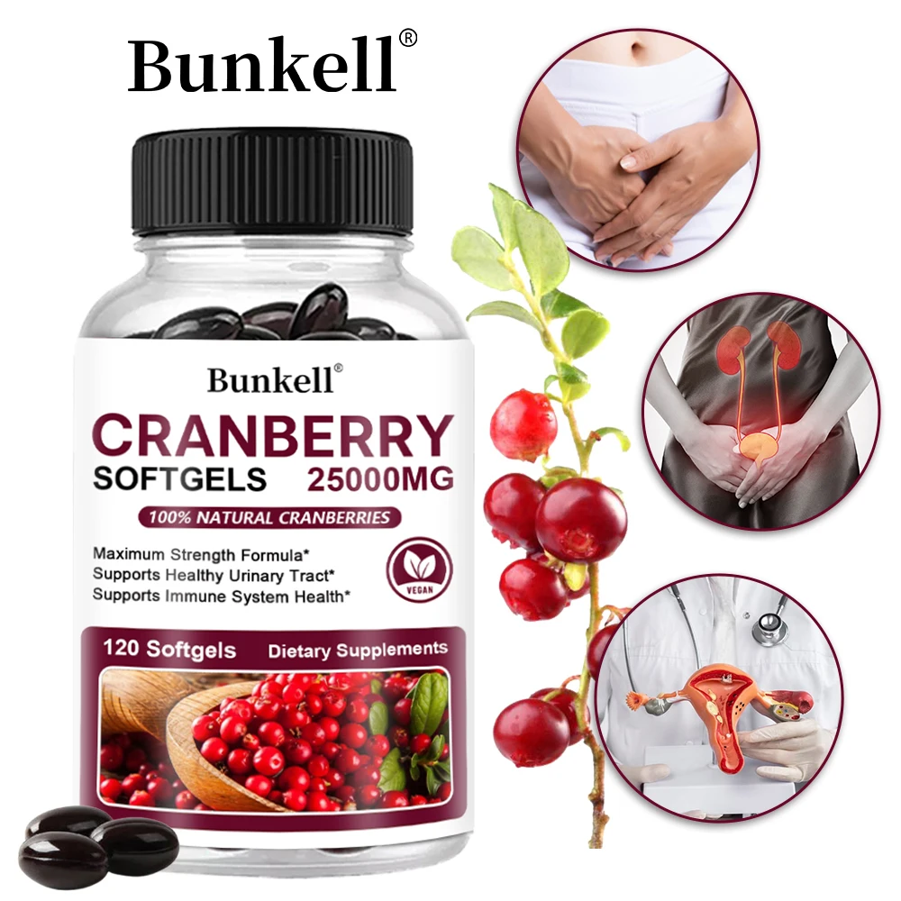 Cranberry Extract Supplement - Urinary Tract Health Capsules To Boost Immunity