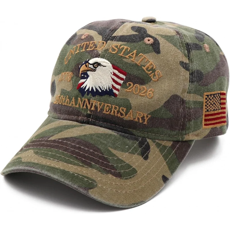 250 Anniversary USA Hat Adjustable United States American Indepence day Eagles Embroidery Patriotic Baseball Cap