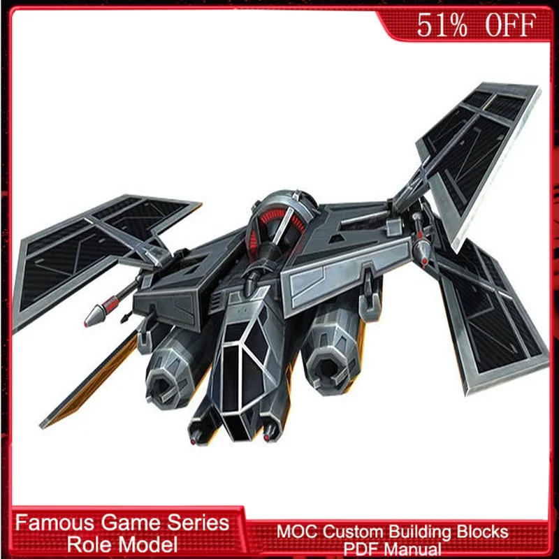 

2601 PCS Technology B28 Annihilator-Class Bomber MOC Customize Modular Building Block Creative Design DIY Boy Toy Christmas Gift
