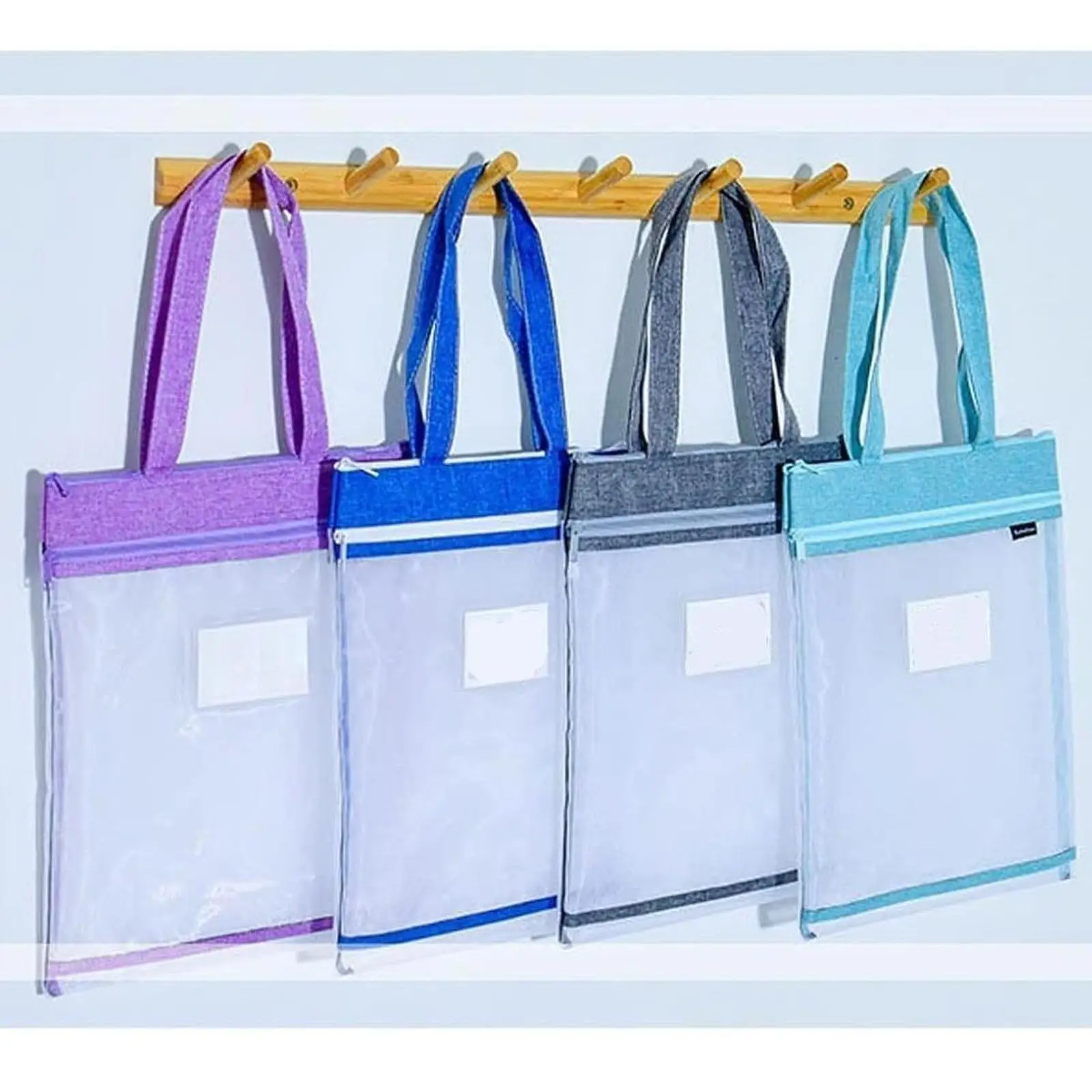 Student Book Pouch Oxford Cloth Zipper Bag for Organizing Phone A4 files