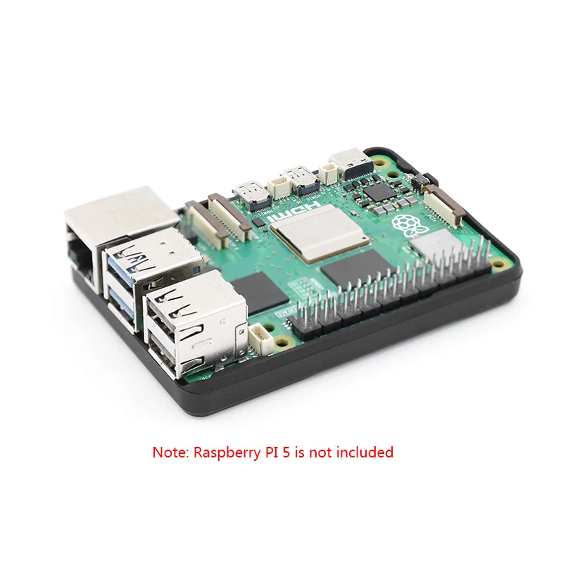 Pára-choques original oficial Raspberry Pi para Raspberry Pi 5, amortecedor de borracha de silicone flexível de uma peça