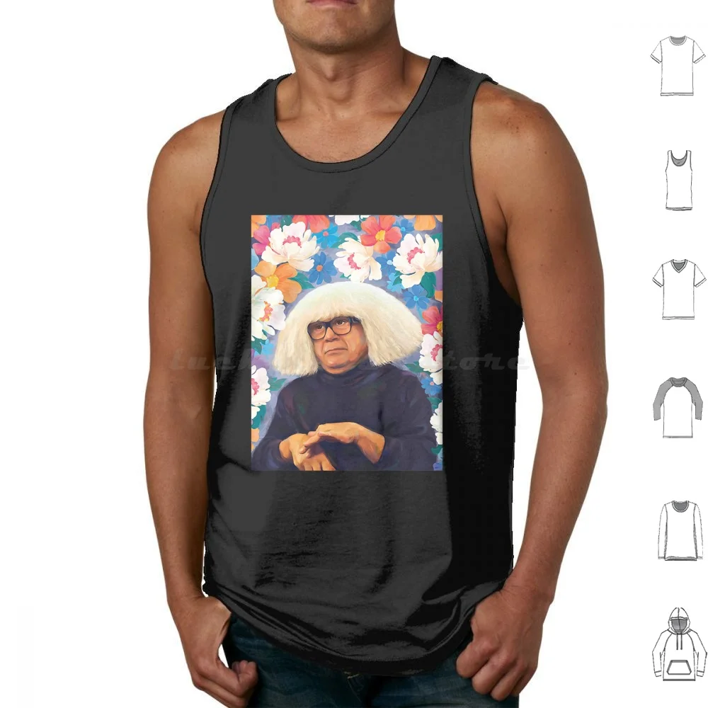 It _ S Alway Sunny In Flowers Tank Tops Vest Sleeveless Ongo Gablogian Best Seller Ongo Gablogian Essential Ongo Danny Devito