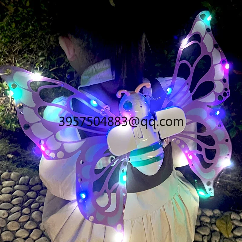 New butterfly elf luminous music electric angel wings wings boys and girls back decoration