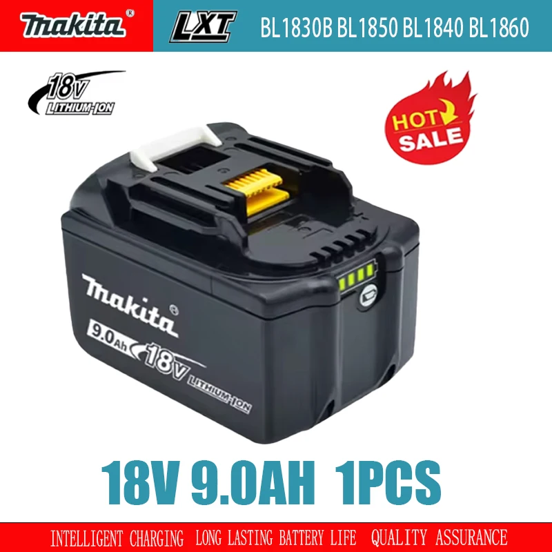 Original genuine Makita 18V 5Ah/6Ah lithium battery, high-quality, safer, durable, suitable for BL1830 BL1840 BL1850 BL1860