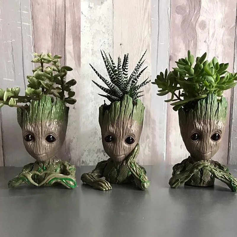 Maceta Groot Figura Anime - Decoración y Regalo 🌱