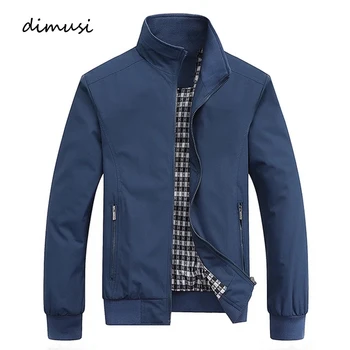 Dimusi jaqueta leve masculina casual blusão bombardeiro casacos homens gola negócios workwear jaquetas roupas