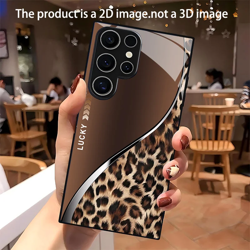 Creative Curve Phone case s26 ultra case Glass phone case for Samsung Galaxy S26/S25/S24/S23/S22/S21 FE Ultra Plus Shockproof