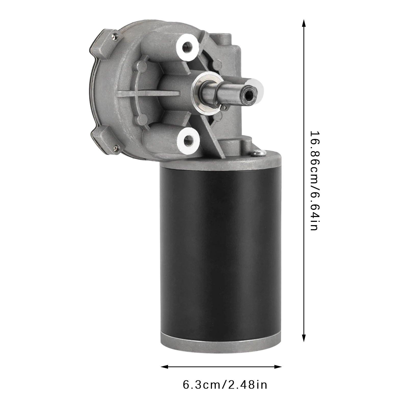 Elektrischer DC 24V Untersetzungsmotor rechts 80W 220RPM PWM-Geschwindigkeitsregelung mit selbstsichernder Funktion