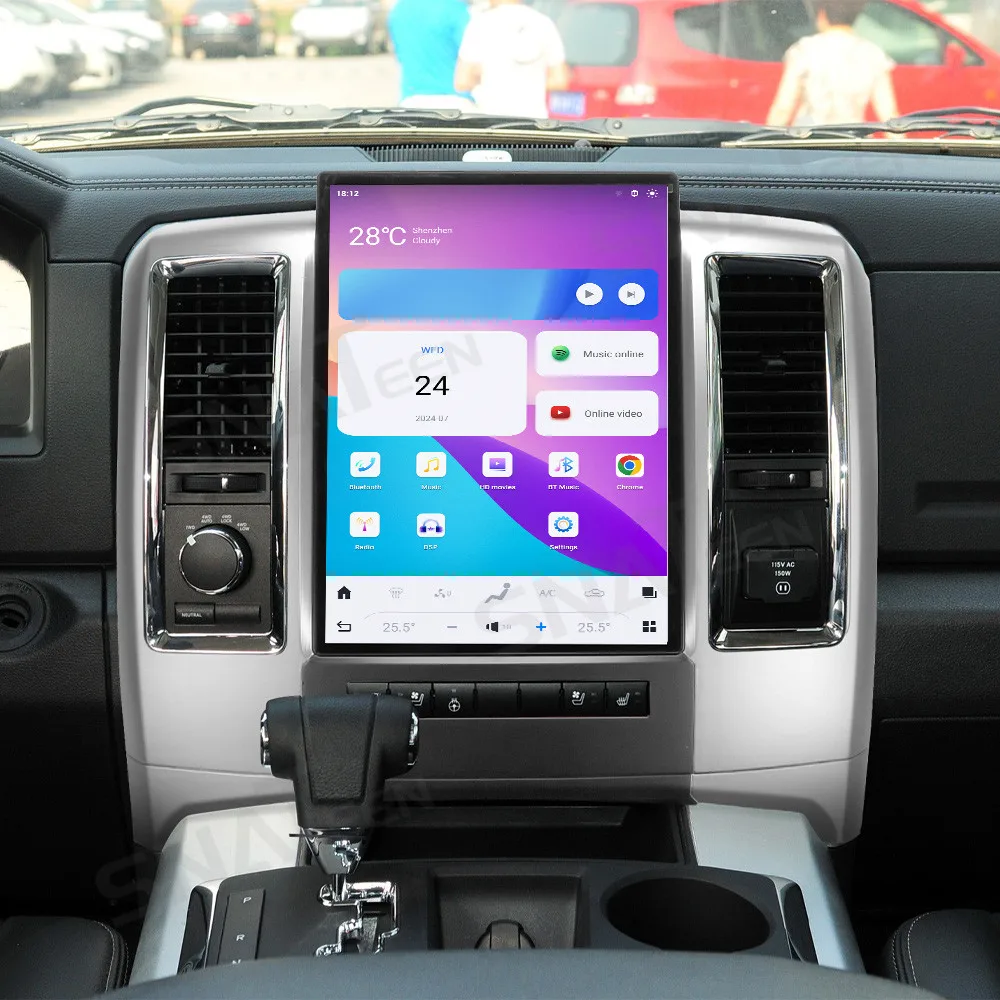 

13.8 Inch Android 13 CarPlay Car Radio For Dodge Ram 2008-2011 Touch Screen Multiedia Player GPS Navigation Car Accessories DSP