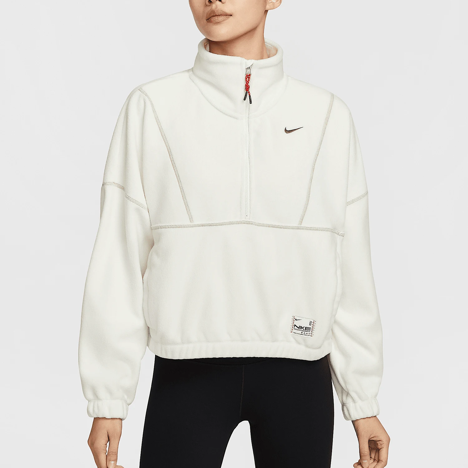 

Nike Official Genuine New Women's Half-Zip Fleece Hoodie HV8465-133
