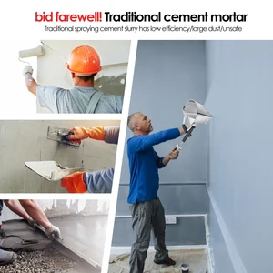 Zement Mörtelpistole, Trichterpflasterputzbrett, automatische Malerei Sprühmaschine und 8 Düsendecker Sprühmaschine 12 Hauptverkaufsmaschine - №6