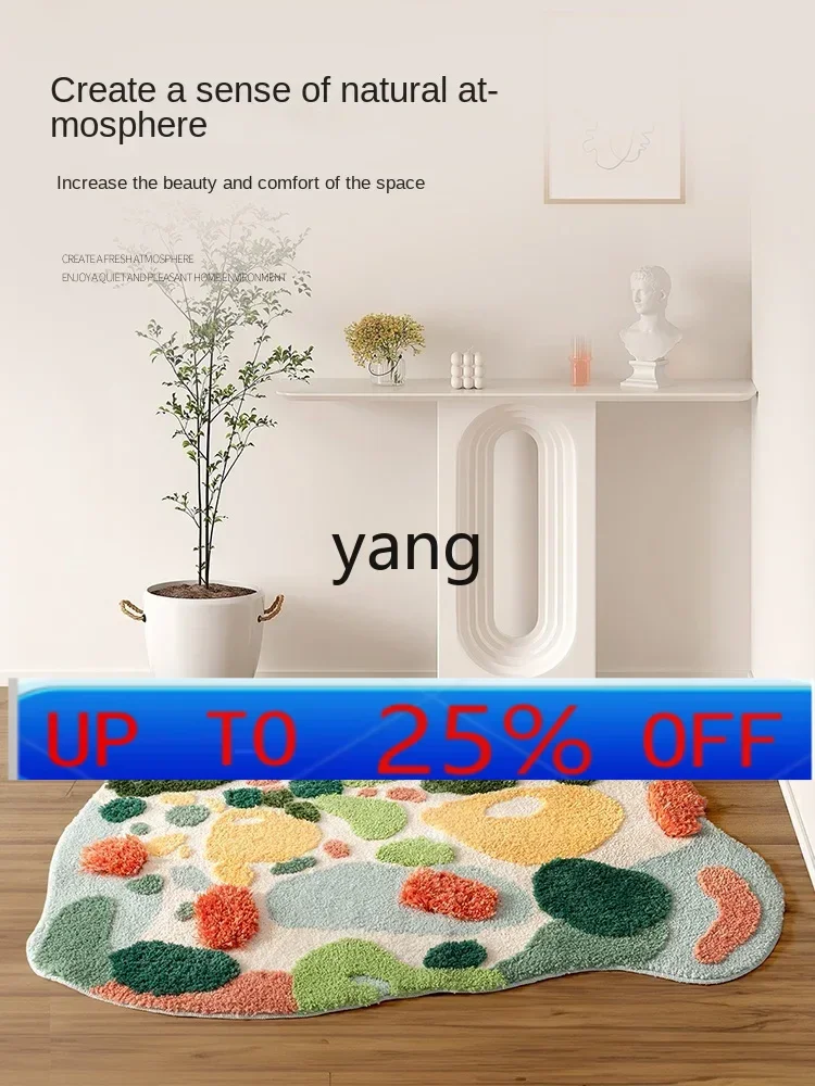 LMM Bedroom Carpet Bedside Blanket Cat Petting Sense Non-Slip Decoration Bay Window Blanket Thick Stain Resistant