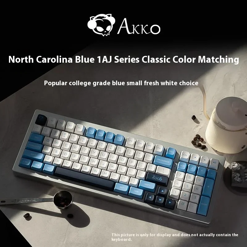 Imagem -04 - Akko Mda Teclado Mecânico de Alta Velocidade e Keycap Conjunto Completo Panda Olivia Carolina do Norte Azul Neon Personalização