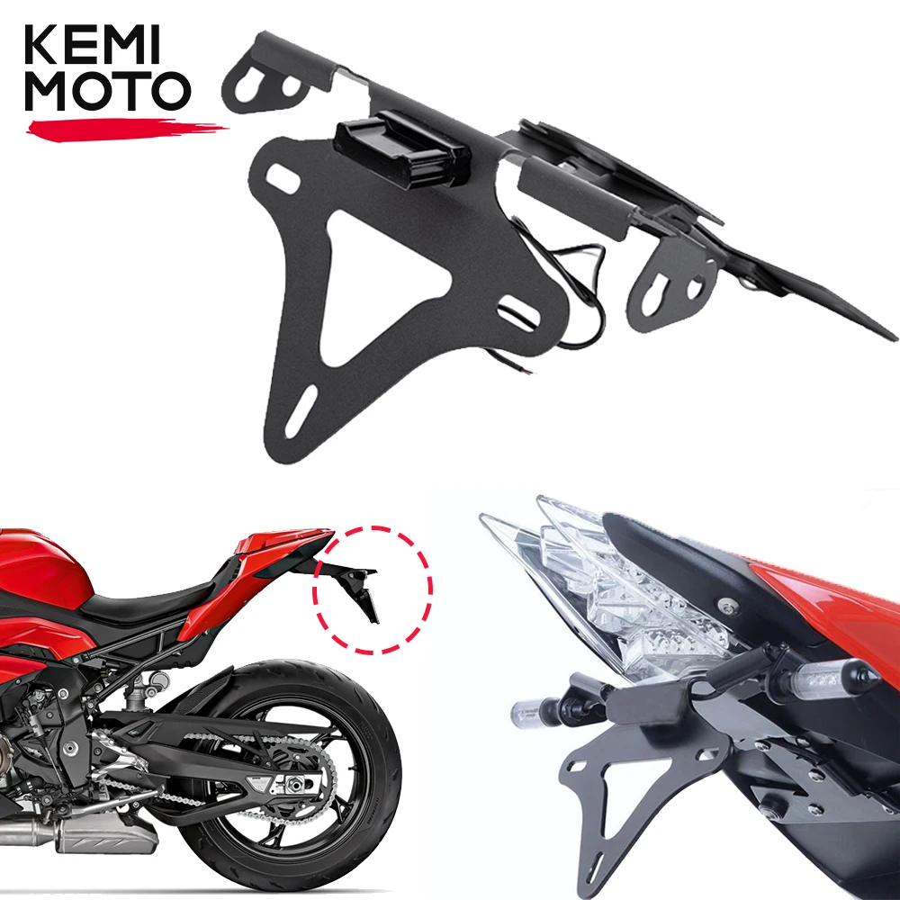 

For BMW S1000RR S1000R HP4 2011-2016 License Plate Holder Attachable LED Light Motorcycle Accessories S 1000 RR Equipments Parts