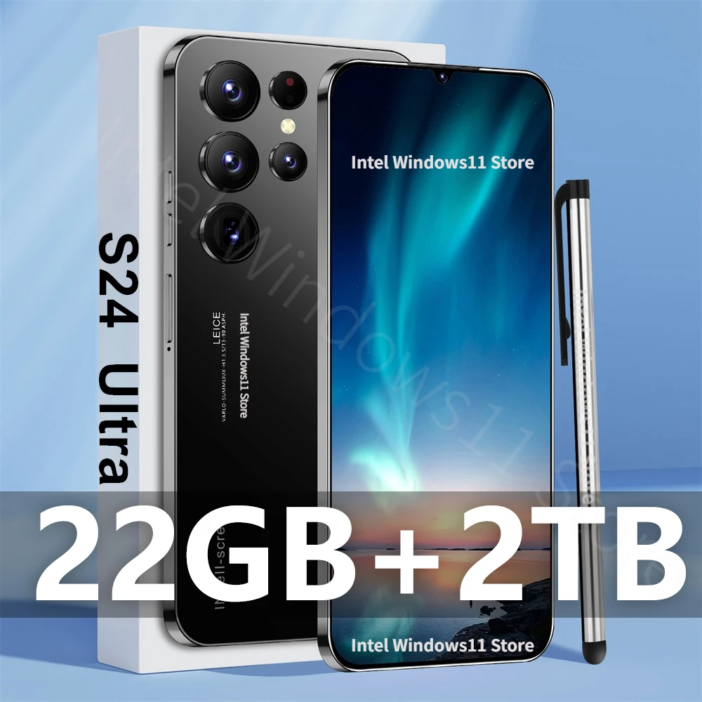 Hot New S24 Ultra Smart phone 7.3 inch Full Screen 4G/5G Cell Phone 22TB+2TB 7800mAh Mobile Phones Global Version Celulares