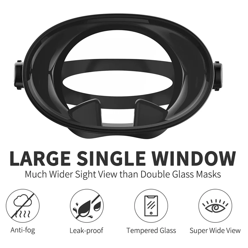 

B50B-HD Field Of Vision Diving Goggles Waterproof Anti-Fog Explosion-Proof Silicone Goggles Retro Free Diving Masks Easy To Use