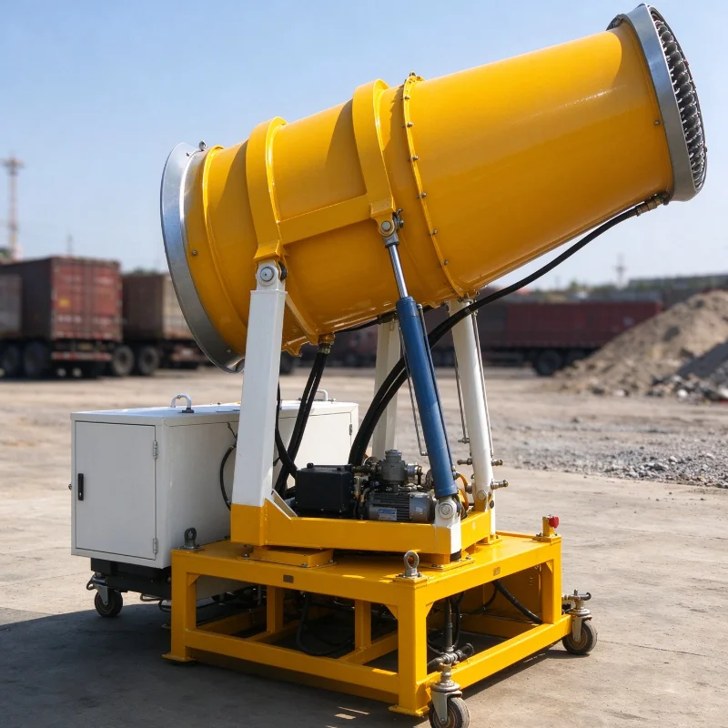 30m Water Mist Cannon for Dust Control Wheeled Fog Cannon Farm Sprayer for Outdoor Dust Suppression and Water Misting Operations