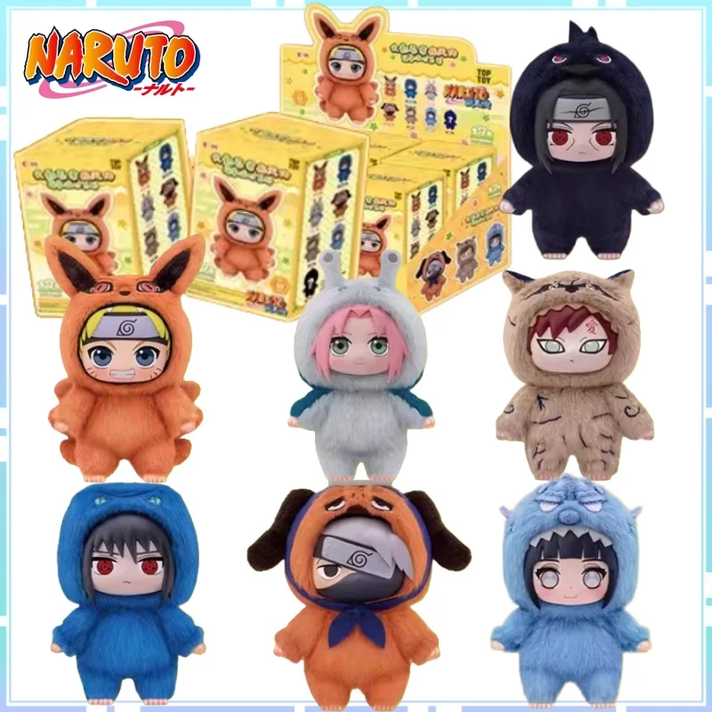 

Original Naruto Shippuden Cute Beast Party Series Plush Doll Lucky Blind Box Ornament Keychain Collection Ornament Toys Gift