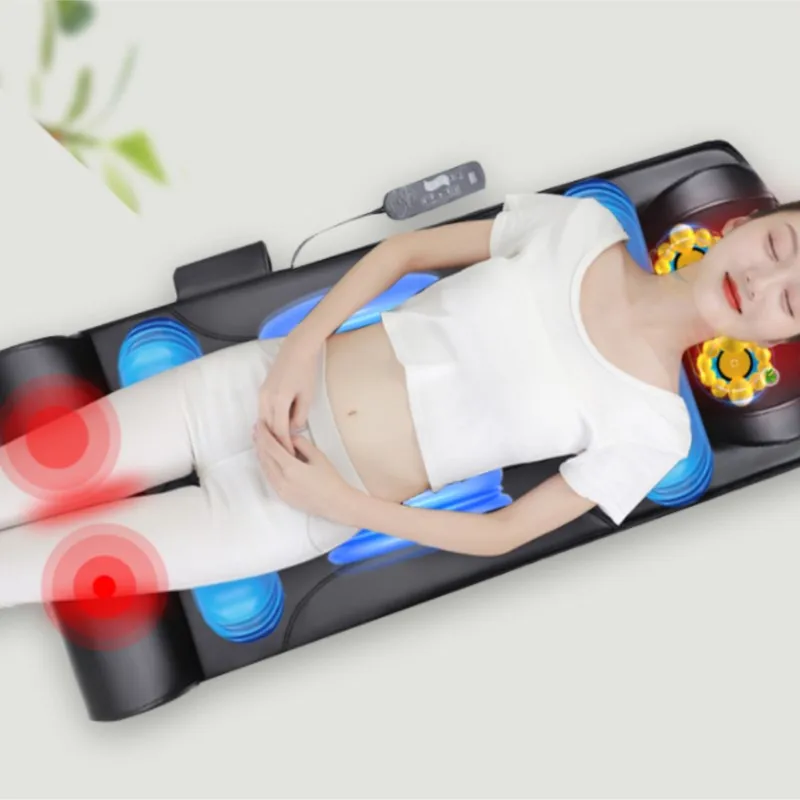 Cervical and Shoulder Massager Multifunctional Whole Body Neck Waist Back Electric Airbag Massage Mattress Home Lying Cushion