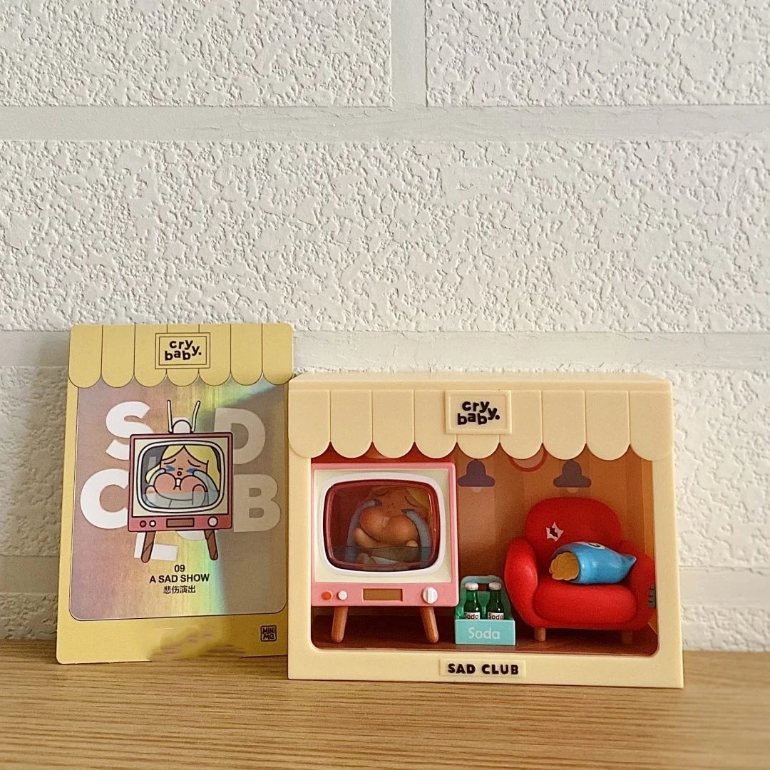 

Original Crybaby Sad Club Series Scene Blind Box Mystery Box Guess Bag Toys Doll Cute Anime Figure Desktop Ornaments Collection