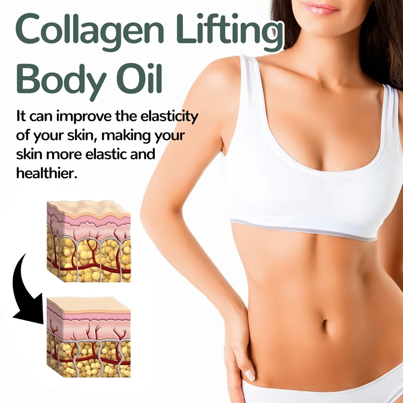 Body Oil OceAura Collagen Tighten Skin Elasticity Increased Moisturizing Body Smooth Non-greasy Rosemary After Shower Body Oil