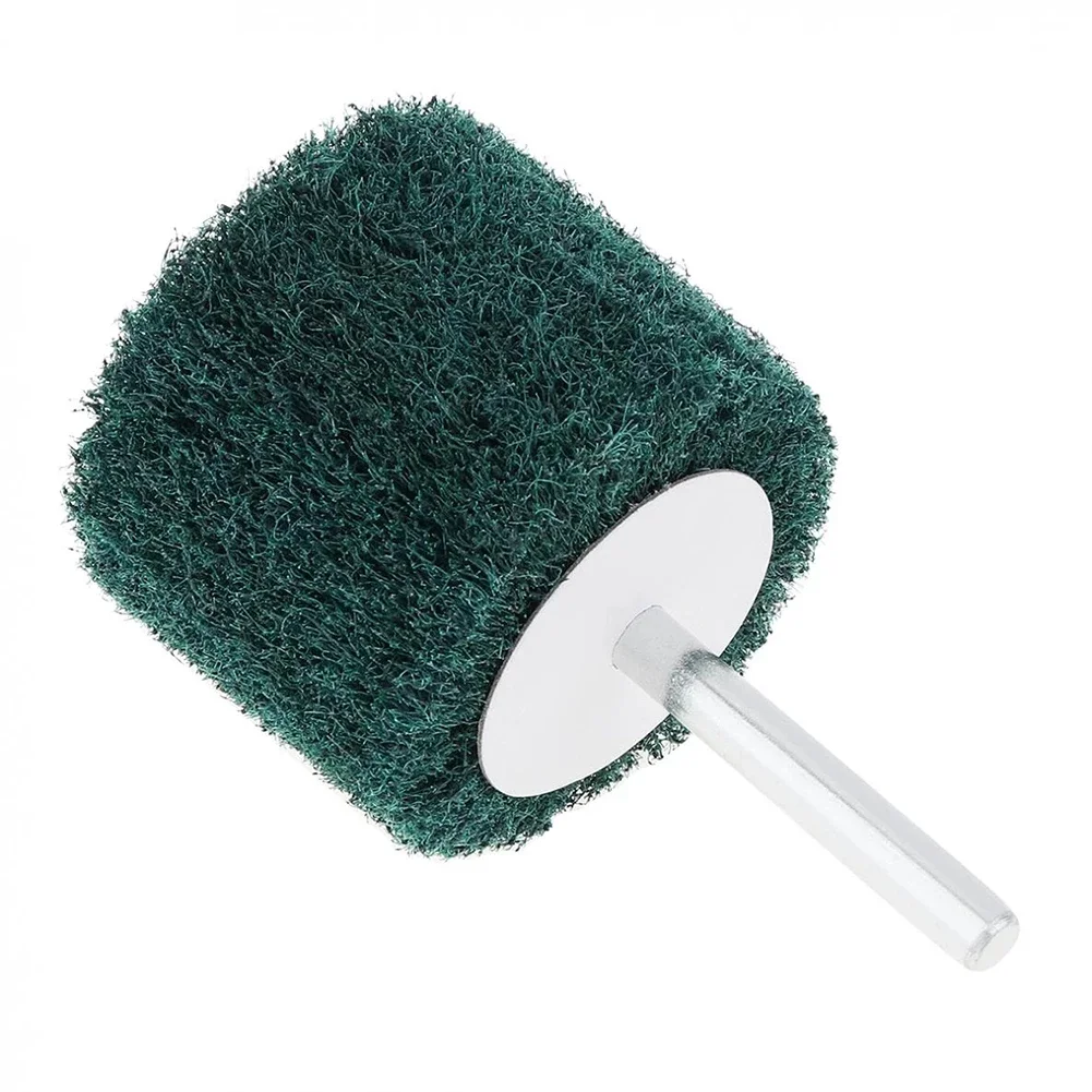 1 pz 6MM gambo Non tessuto lamellare mola abrasiva fibra abrasiva tampone abrasivo lucidatura rettifica per testa di pulizia in metallo Nylon