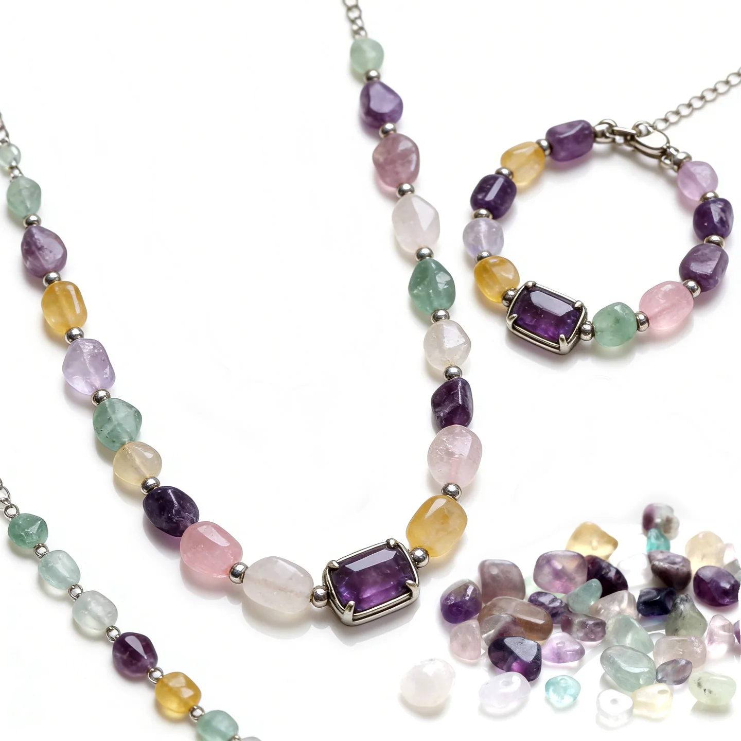 

5-8mm 17g Natural Chip Stone Beads Irregular Gemstone Healing Crystal Loose Rock Beads Hole Drill Jewelry Making Accessories