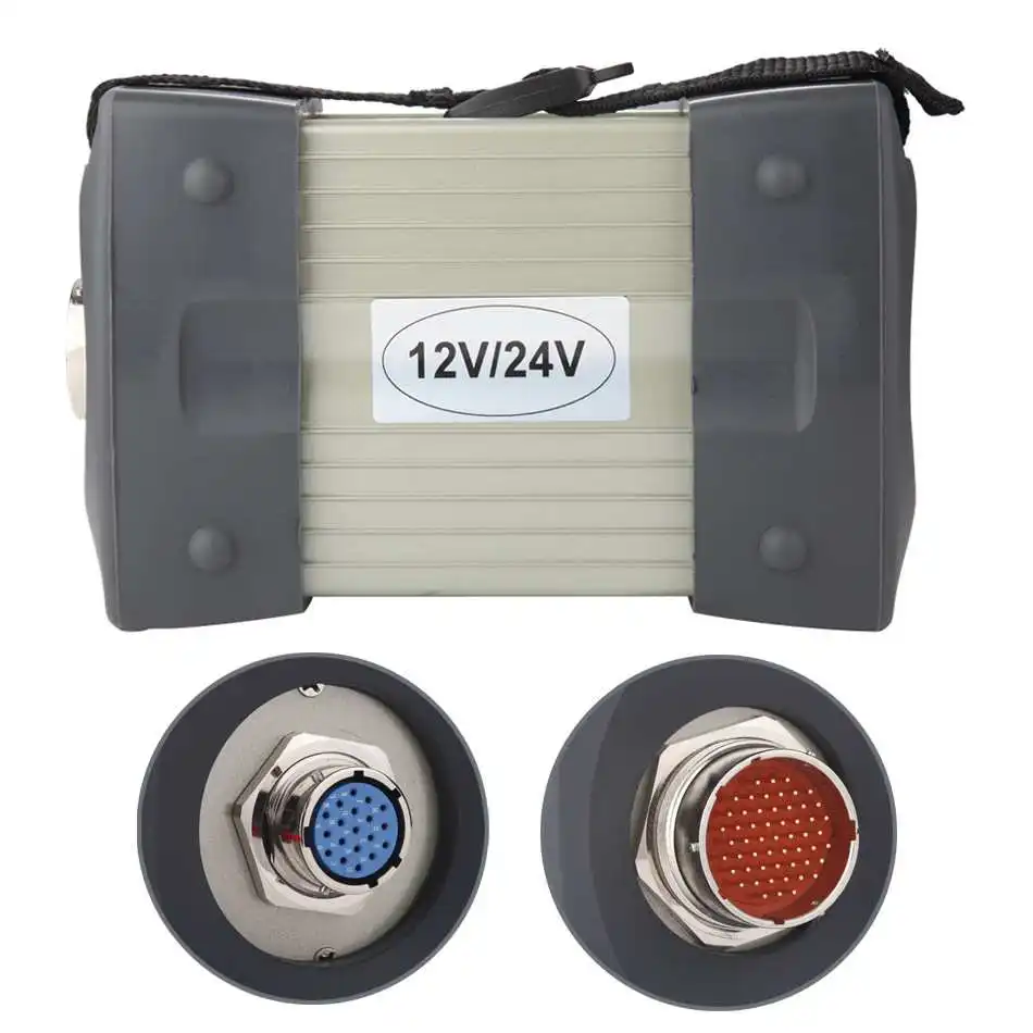 MB Star C3 SD Connect Multiplexer with 5 Cables 12V & 24V Cars and Trucks Heavy Duty Auto OBDII Scanner Diagnostic Tools