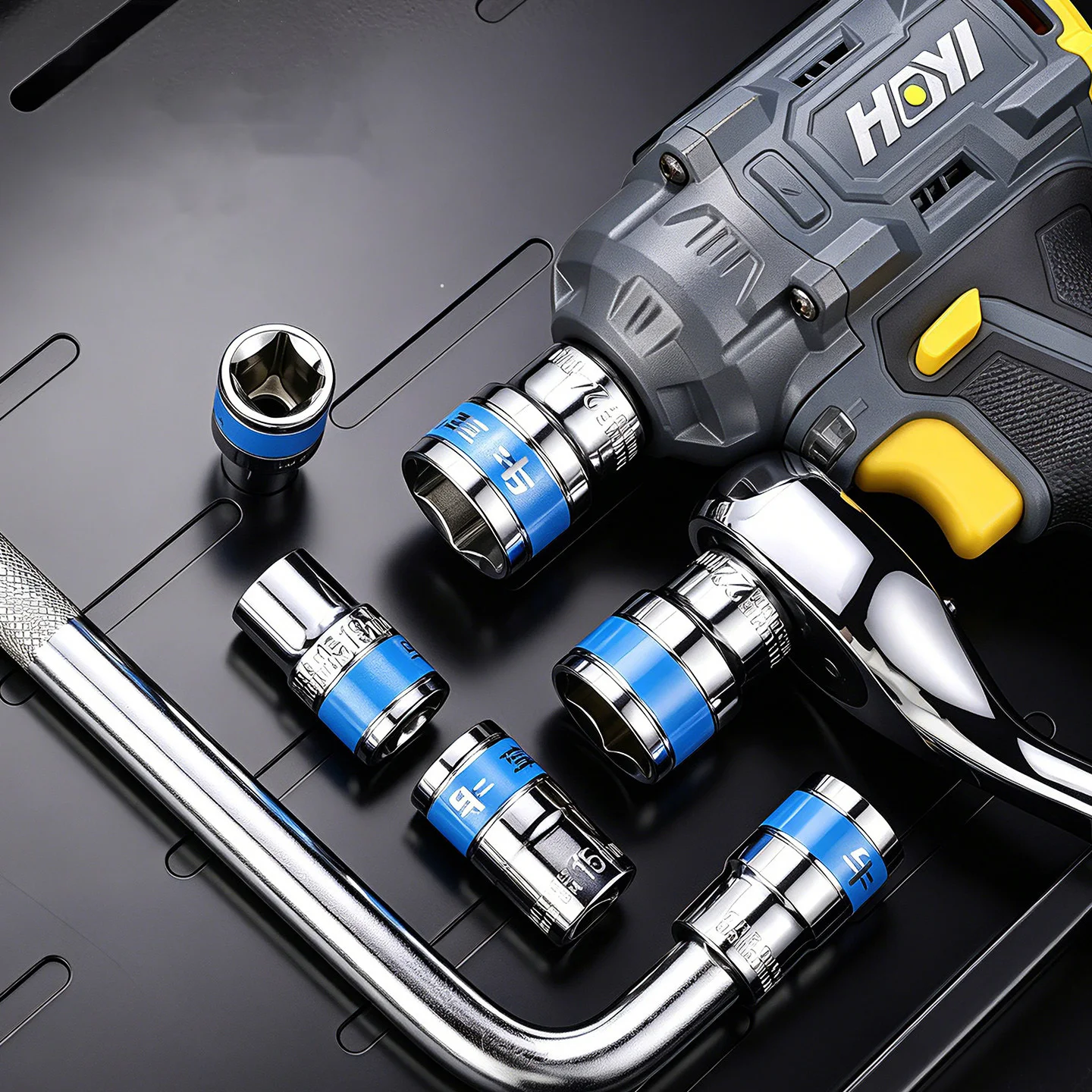1/2 Inch Drive Hex Metric Short Socket Set 8-32mm CR-V Steel Ratchet Wrench Spanner Kit For Auto Motorcycle Mechanical Repair