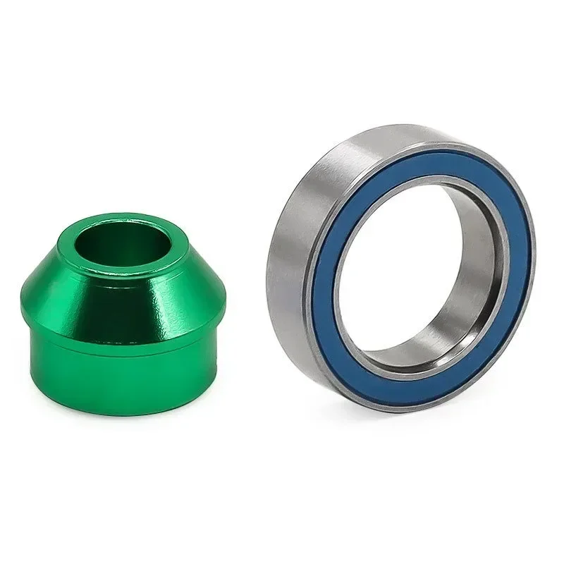 Metal Bearing Adapter and 10x15x4mm Ball Bearing 6893X for TRXS Slash 4X4 Rustler Stampede Upgrade Parts Accessories
