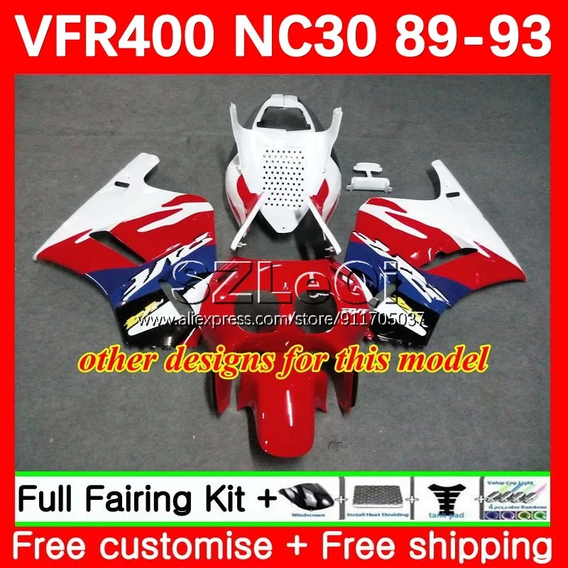 VFR400R For HONDA RVF Rothmans VFR 400 VFR400 R RR 400R 89 90 91 92 93 64No.20 NC30 RVF400R 1989 1990 1991 1992 1993 Fairing